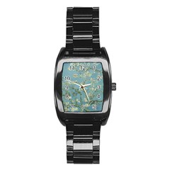 Vincent Van Gogh, Almond Blossom Stainless Steel Barrel Watch