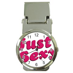 Just Sexy Typographic Quote002 Money Clip With Watch by dflcprints