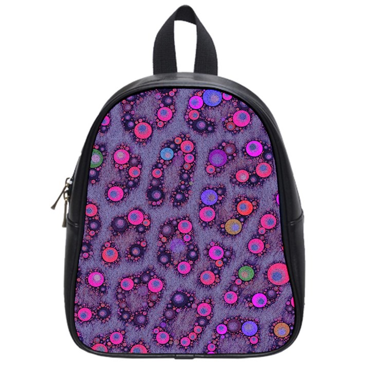 Florescent Cheetah School Bag (Small)