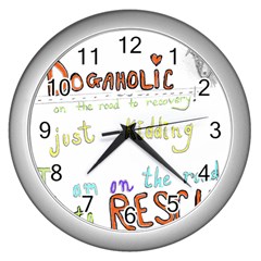 D0gaholic Wall Clock (silver)