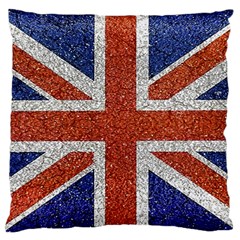 England Flag Grunge Style Print Standard Flano Cushion Case (one Side)