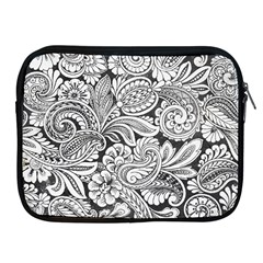 Floral Swirls Apple Ipad Zippered Sleeve by odias