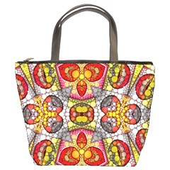 Crazy Lip Abstract Bucket Handbag by OCDesignss