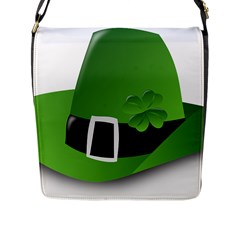 Irish Shamrock Hat152049 640 Flap Closure Messenger Bag (large) by Colorfulart23