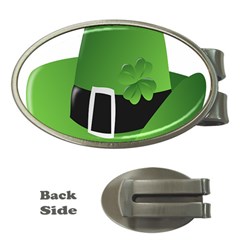 Irish Shamrock Hat152049 640 Money Clip (oval) by Colorfulart23