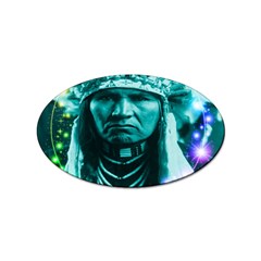 Magical Indian Chief Sticker (oval) by icarusismartdesigns