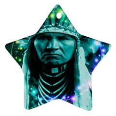 Magical Indian Chief Star Ornament (two Sides) by icarusismartdesigns