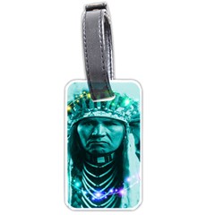 Magical Indian Chief Luggage Tag (two Sides) by icarusismartdesigns