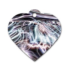 Solar Tide Dog Tag Heart (two Sided) by icarusismartdesigns