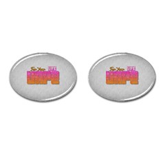 Vape For Your Life Abstract  Cufflinks (oval) by OCDesignss