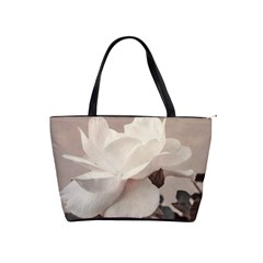White Rose Vintage Style Photo In Ocher Colors Large Shoulder Bag by dflcprints