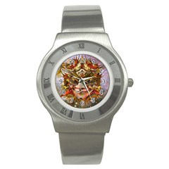 Star Clown Stainless Steel Watch (slim) by icarusismartdesigns