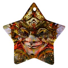 Star Clown Star Ornament (two Sides) by icarusismartdesigns