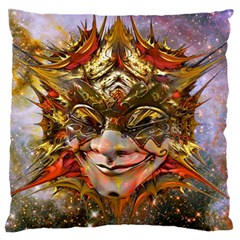 Star Clown Large Flano Cushion Case (two Sides) by icarusismartdesigns