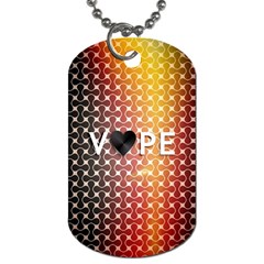 Vape Retro Pattern  Dog Tag (one Sided) by OCDesignss