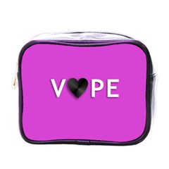 Vape Heart Mini Travel Toiletry Bag (one Side) by OCDesignss