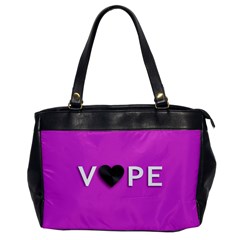 Vape Heart Oversize Office Handbag (one Side) by OCDesignss