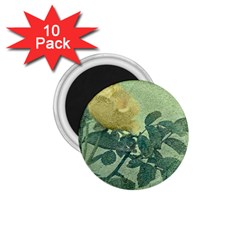 Yellow Rose Vintage Style  1 75  Button Magnet (10 Pack) by dflcprints