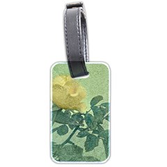 Yellow Rose Vintage Style  Luggage Tag (two Sides) by dflcprints