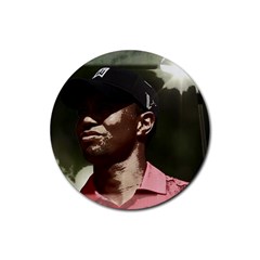 Tiger Woods Png Drink Coaster (round) by Cordug