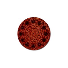 Grunge Style Geometric Mandala Golf Ball Marker 4 Pack by dflcprints