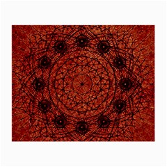 Grunge Style Geometric Mandala Glasses Cloth (small, Two Sided) by dflcprints