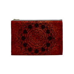 Grunge Style Geometric Mandala Cosmetic Bag (medium) by dflcprints