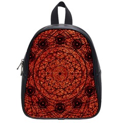 Grunge Style Geometric Mandala School Bag (small) by dflcprints