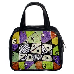 Multicolored Tribal Print Abstract Art Classic Handbag (two Sides) by dflcprints