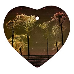 Fantasy Landscape Heart Ornament by dflcprints
