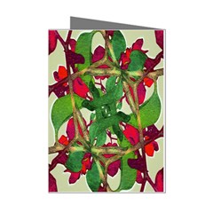 Floral Print Colorful Pattern Mini Greeting Card (8 Pack) by dflcprints