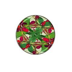 Floral Print Colorful Pattern Golf Ball Marker (for Hat Clip) by dflcprints