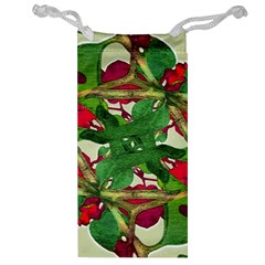 Floral Print Colorful Pattern Jewelry Bag by dflcprints