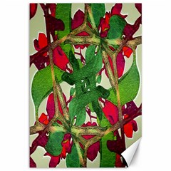 Floral Print Colorful Pattern Canvas 12  X 18  (unframed) by dflcprints