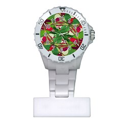 Floral Print Colorful Pattern Nurses Watch by dflcprints