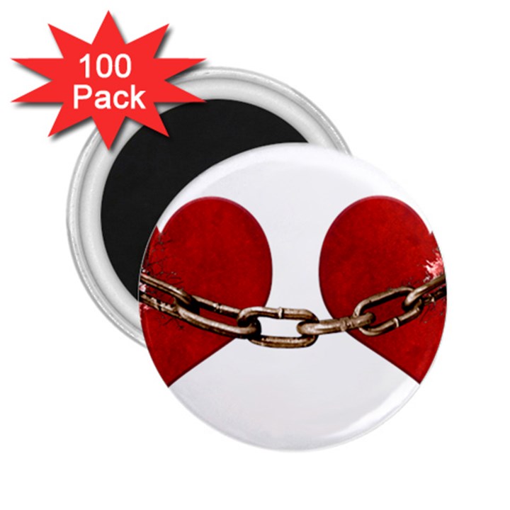 Unbreakable Love Concept 2.25  Button Magnet (100 pack)