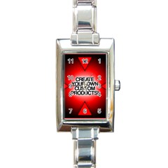 Create Your Own Custom Products And Gifts Rectangular Italian Charm Watch by UniqueandCustomGifts