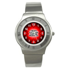 Create Your Own Custom Products And Gifts Stainless Steel Watch (slim)