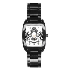 Rembrandt Designs Stainless Steel Barrel Watch