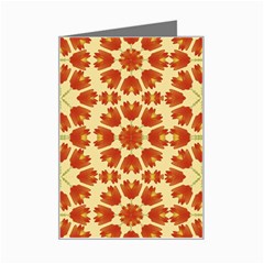 Colorful Floral Print Vector Style Mini Greeting Card by dflcprints