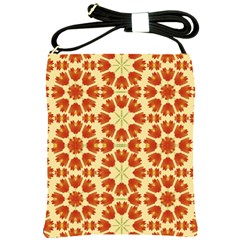 Colorful Floral Print Vector Style Shoulder Sling Bag by dflcprints