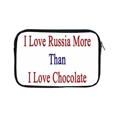 I Love Russia More Than I Love Chocolate Apple Ipad Mini Zippered Sleeve by Supernova23