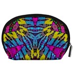 Crazy Zebra Print  Accessory Pouch (Large) Back