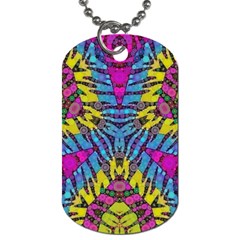 Crazy Zebra Print  Dog Tag (two-sided)  by OCDesignss