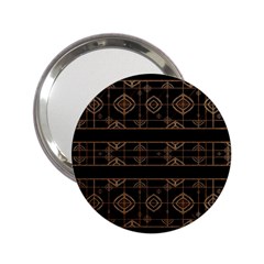 Dark Geometric Abstract Pattern Handbag Mirror (2 25 ) by dflcprints