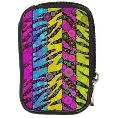 Crazy Animal Print Abstract  Compact Camera Leather Case by OCDesignss