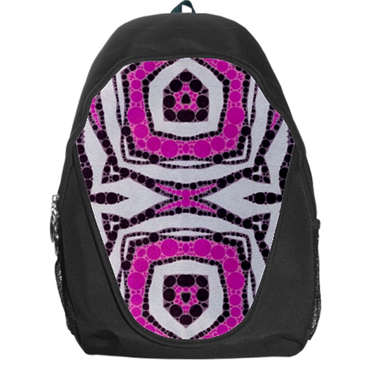 Pink Black Zebra  Backpack Bag