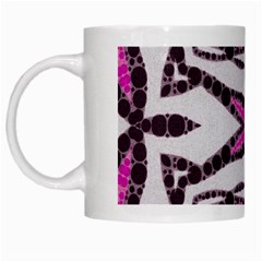 Pink Black Zebra  White Coffee Mug by OCDesignss