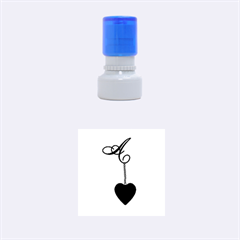 A Heart Stamp Small Rubber Stamp (round) by cherestreasures