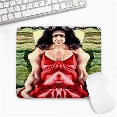 Cubist Woman Large Mouse Pad (rectangle) by icarusismartdesigns